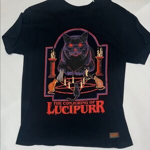 Black 'The Conjuring of Lucipurr' Graphic T-Shirt